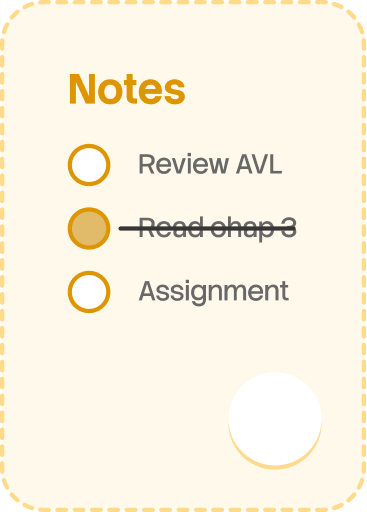 Notes widget